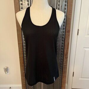 Under Armour HeatGear Fly-By Racerback Black Tank Top - S